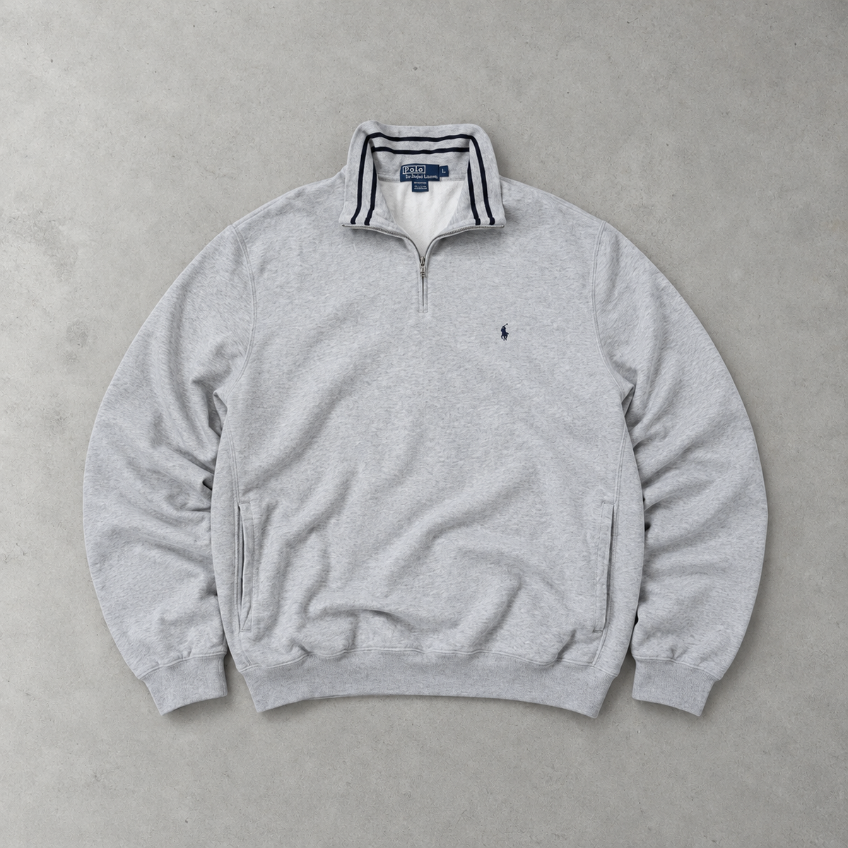 Polo Ralph Lauren Zip Sweater Grau Rare (XL)