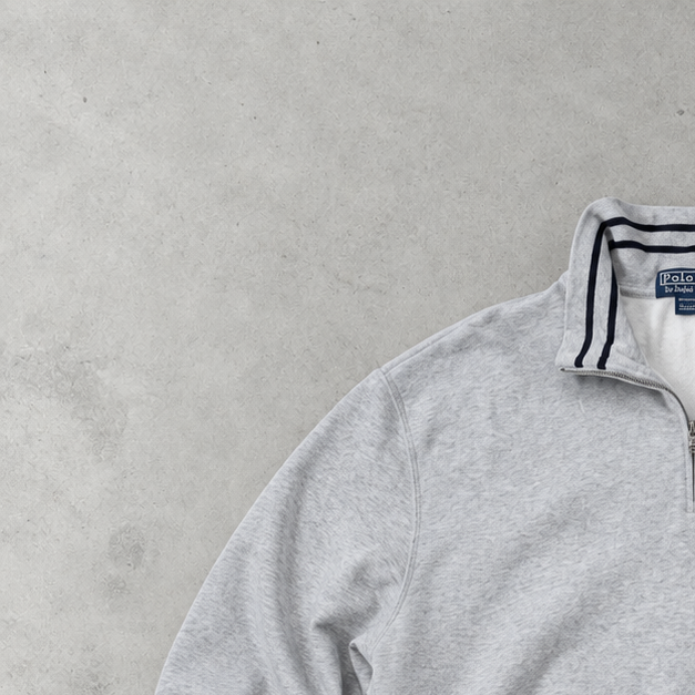Polo Ralph Lauren Zip Sweater Grau Rare (XL)