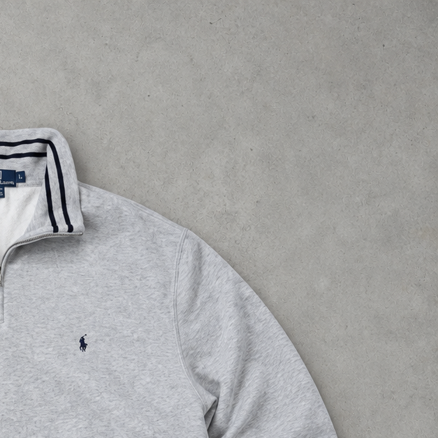 Polo Ralph Lauren Zip Sweater Grau Rare (XL)