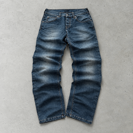 Y2K Armani Pants Straight Leg Blue Rare (W30 | DE 46)