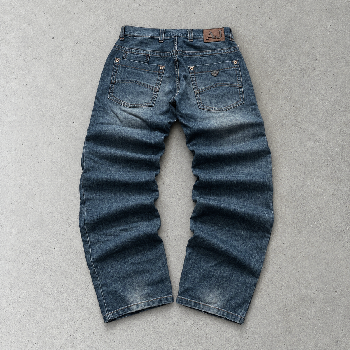 Y2K Armani Pants Straight Leg Blue Rare (W30 | DE 46)