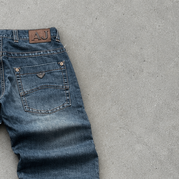 Y2K Armani Pants Straight Leg Blue Rare (W30 | DE 46)