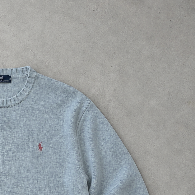 Y2K Polo Ralph Lauren Sweater Hellblau Limited (M)
