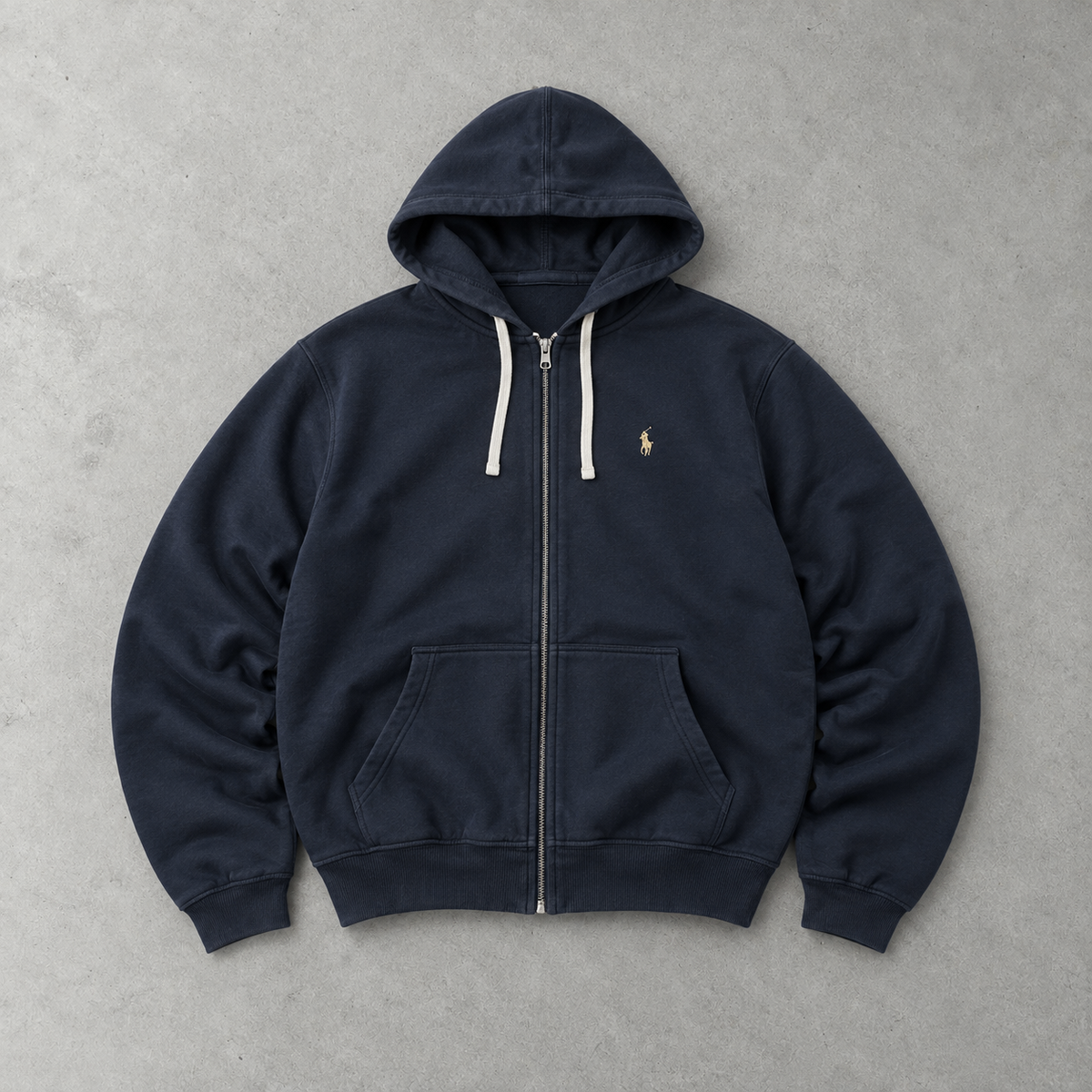 Polo Ralph Lauren Zip Sweater Marineblau Rare (L)