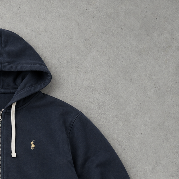 Polo Ralph Lauren Zip Sweater Marineblau Rare (L)