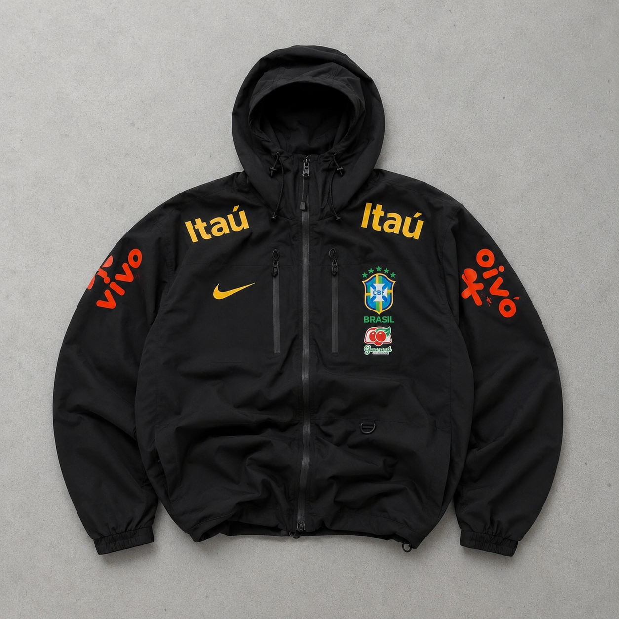 Brazil 2022 2024 Nike Windbreaker Black Rare (Size XL)