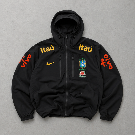 Brazil 2022 2024 Nike Windbreaker Black Rare (Size XL)