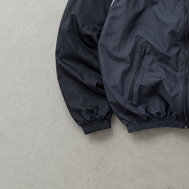 00s Nike Windbreaker Black, Grey Limited (M)