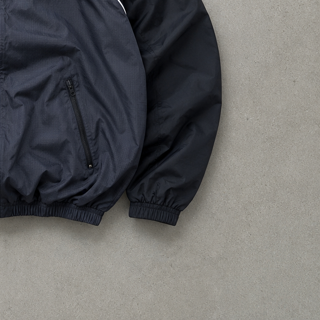 00s Nike Windbreaker Black, Grey Limited (M)