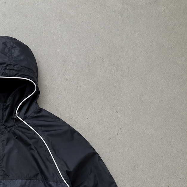 00s Nike Windbreaker Black, Grey Limited (M)
