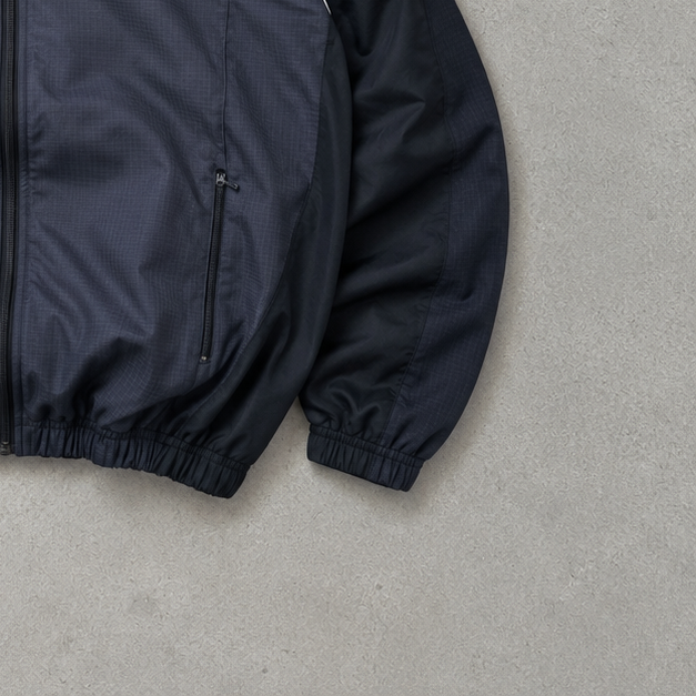 00s Nike Windbreaker Black, Grey Limited (M)