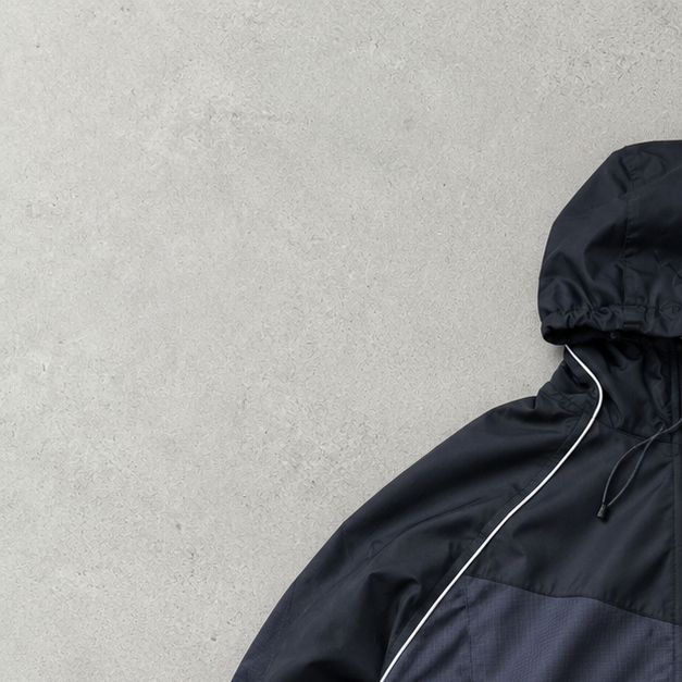 00s Nike Windbreaker Black, Grey Limited (M)