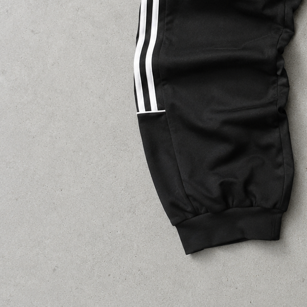 Y2K Adidas Track Pants Black, White Rare (S)