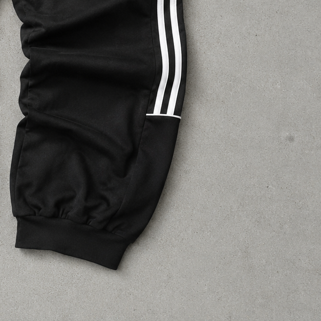 Y2K Adidas Track Pants Black, White Rare (S)