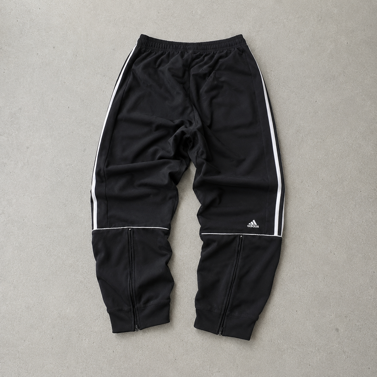 Y2K Adidas Track Pants Black, White Rare (S)