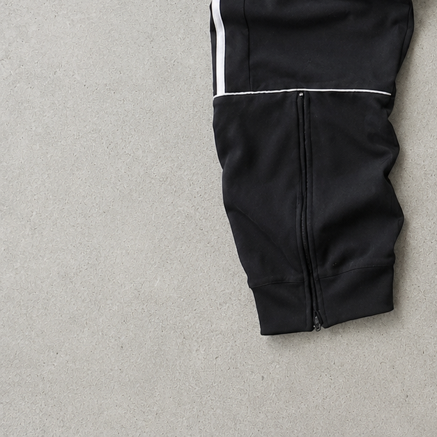 Y2K Adidas Track Pants Black, White Rare (S)