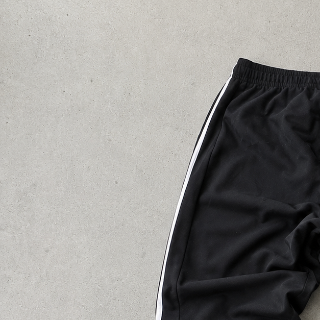 Y2K Adidas Track Pants Black, White Rare (S)