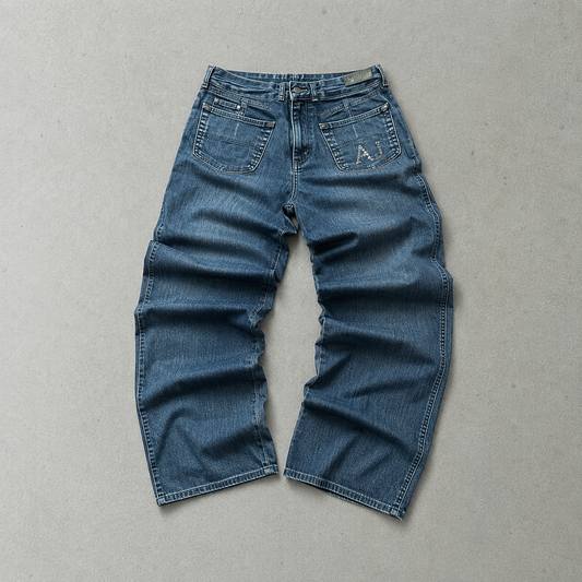 Y2K Armani Jeans Bootcut Jeans Blue Limited (S)