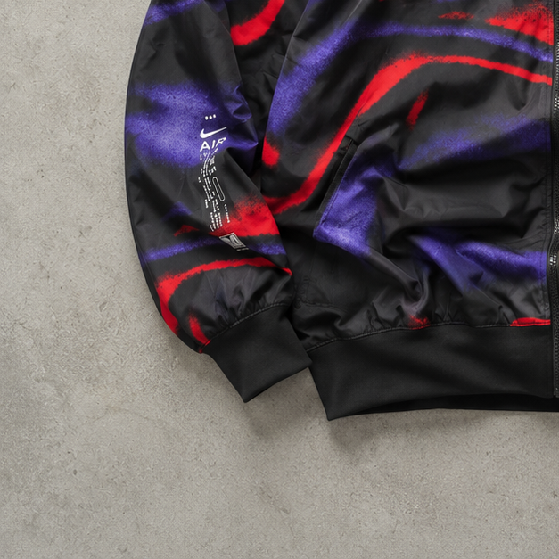 Nike Windbreaker Black, Red Rare (Size XL)