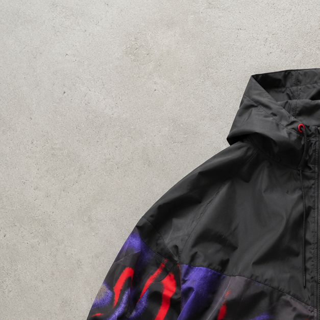 Nike Windbreaker Black, Red Rare (Size XL)