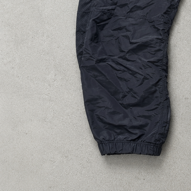 90s Y2K 2000 Nike Track Pants Schwarz Limited Stitched Logo (M)