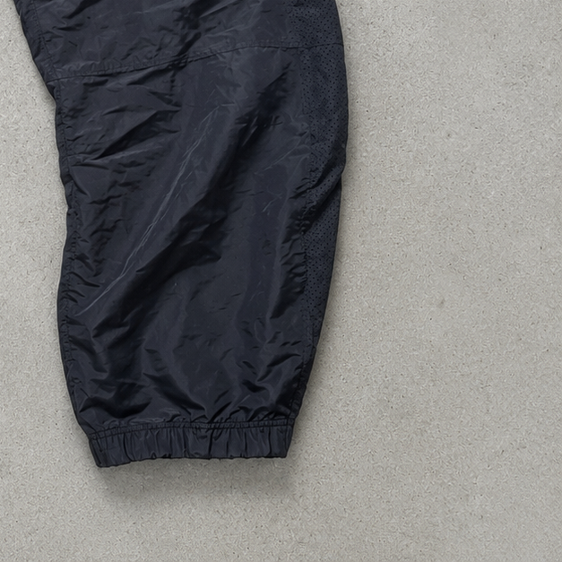 90s Y2K 2000 Nike Track Pants Schwarz Limited Stitched Logo (M)