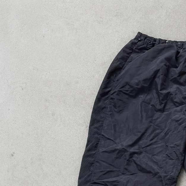 90s Y2K 2000 Nike Track Pants Schwarz Limited Stitched Logo (M)
