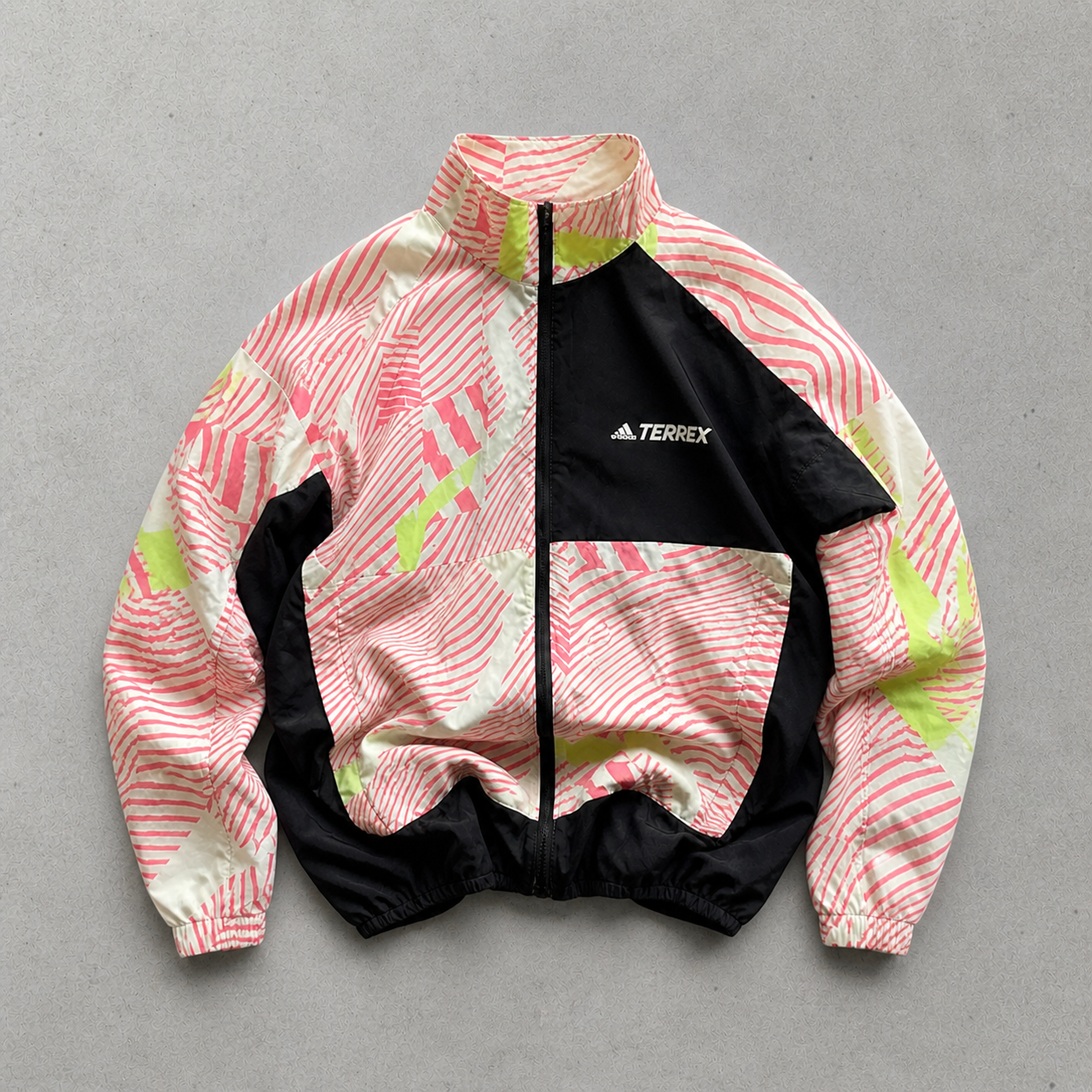 Adidas Jacket Schwarz, Gelb Limited (S) Stitched Logo
