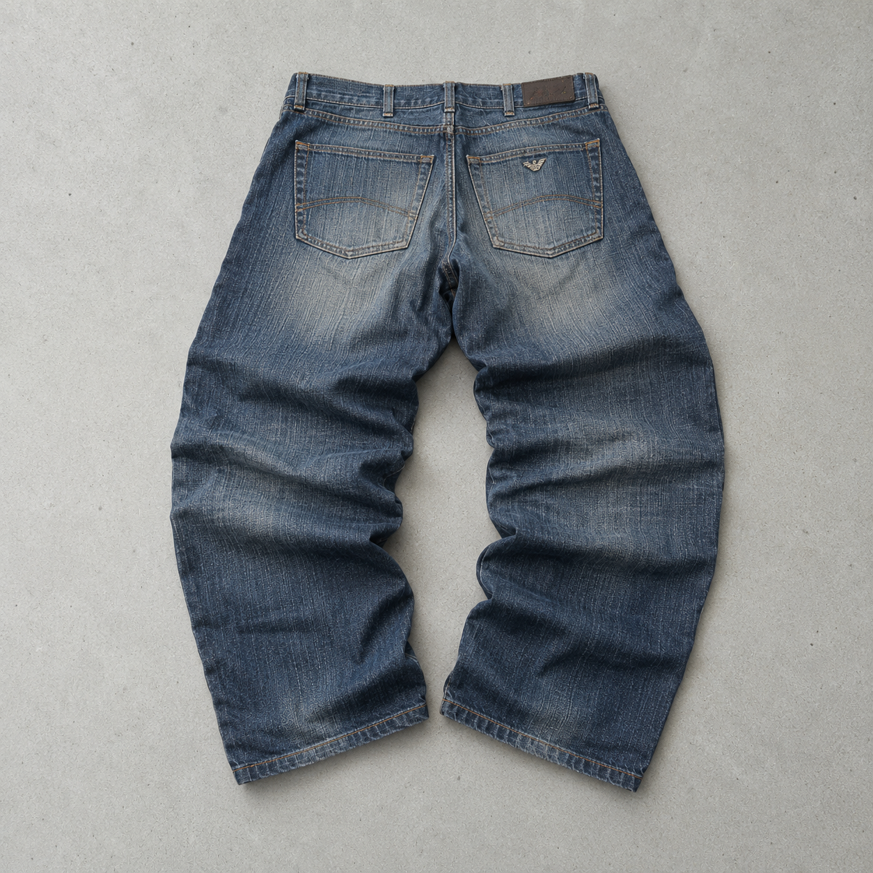 Y2K Armani Jeans Jeans Marineblau Limited (S)