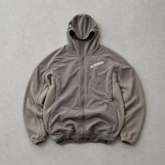 Adidas Fleece Jacket Grau Rare (S) Stitched Logo