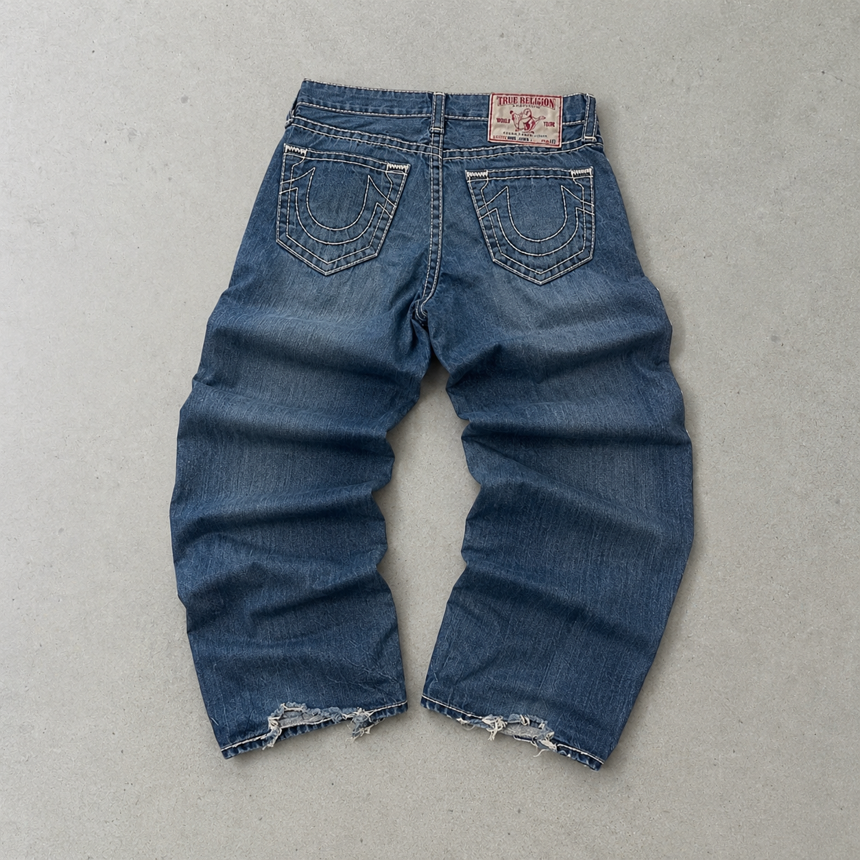 Y2K True Religion Jeans Blau, Weiß Limited (M)