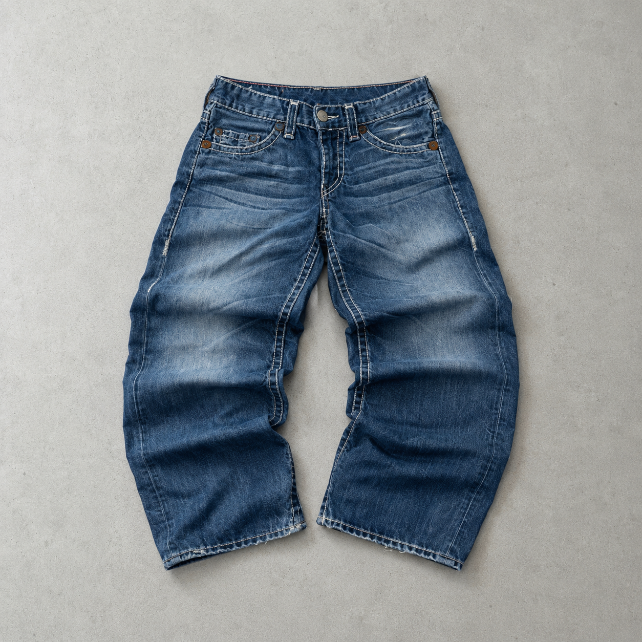 Y2K True Religion Jeans Blau, Weiß Limited (M)