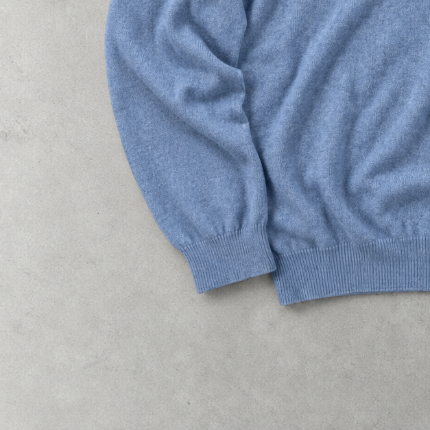 Ralph Lauren Sweater Hellblau Stitched Logo Rare (M)