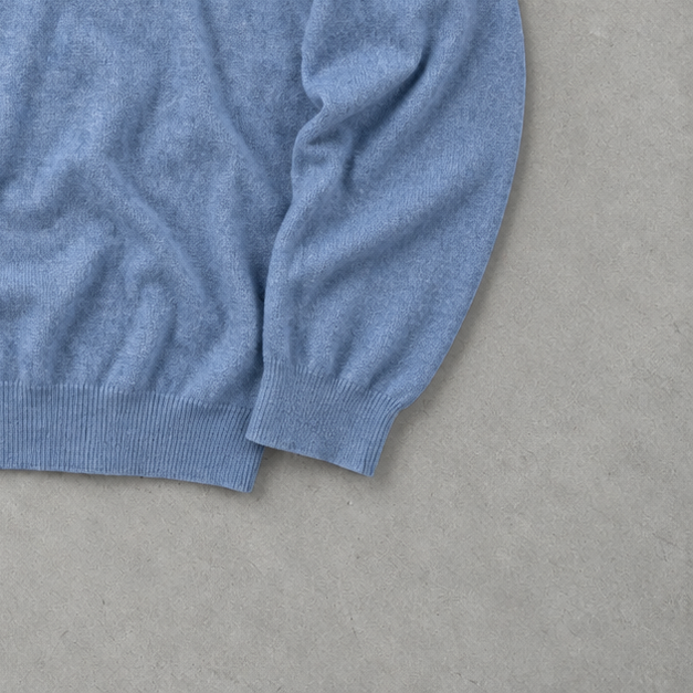 Ralph Lauren Sweater Hellblau Stitched Logo Rare (M)