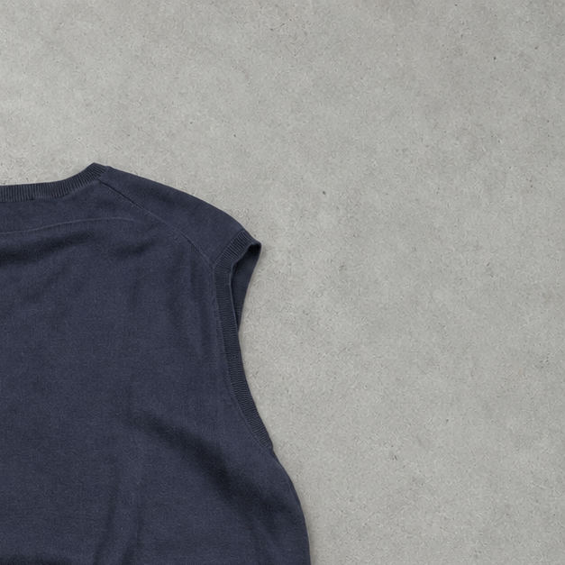 Ralph Lauren Vest Marineblau Rare (M) Stitched Logo