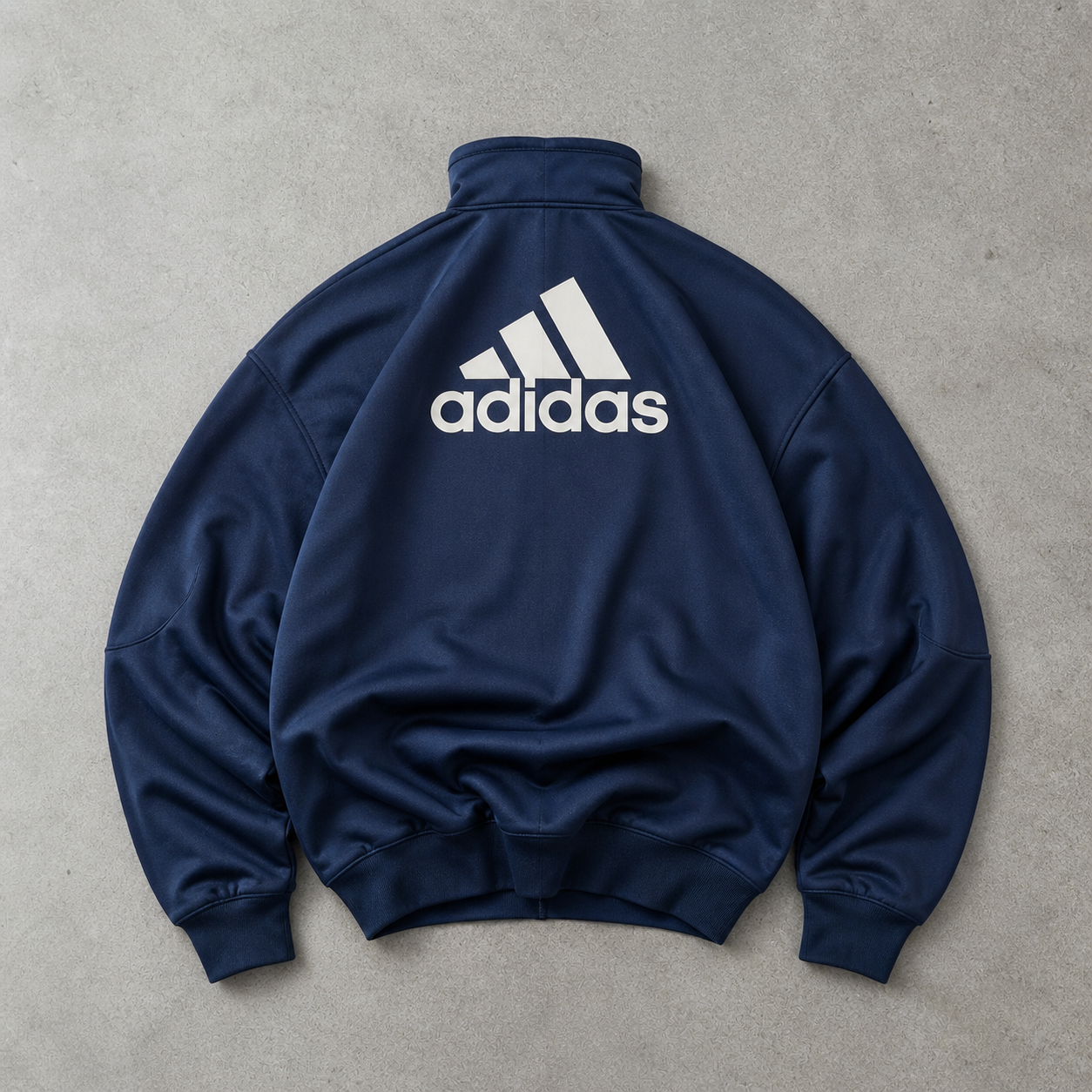 Real Madrid 2011 Adidas Track Jacket Marineblau, Gold Rare (S) Stitched Logo
