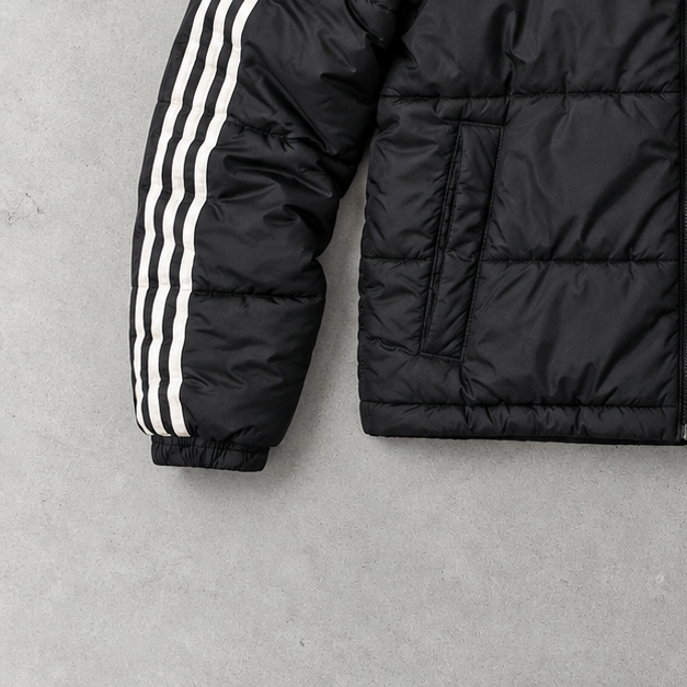 adidas Jacket Schwarz, Dunkelgrün Rare (M)