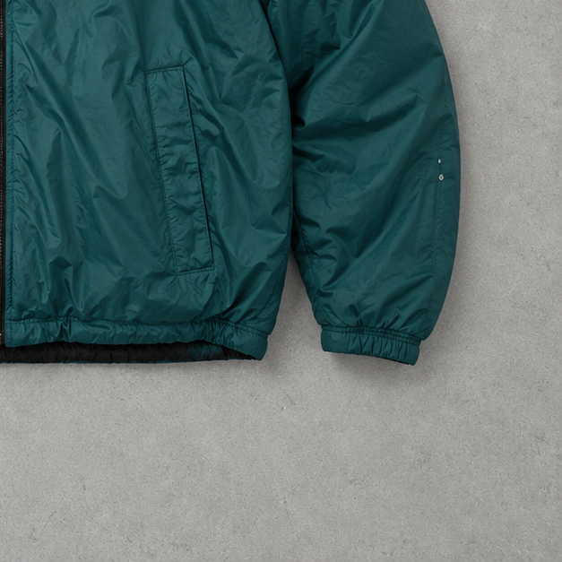 adidas Jacket Schwarz, Dunkelgrün Rare (M)