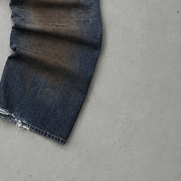 Y2K 2000s Vintage True Religion Straight Fit Jeans Braun, Marineblau Rare (W38 | DE 54)