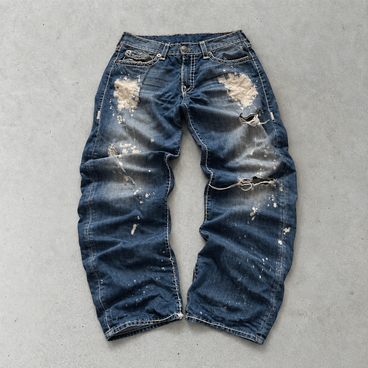 Y2K True Religion Bootcut Jeans Navy Rare (XL)