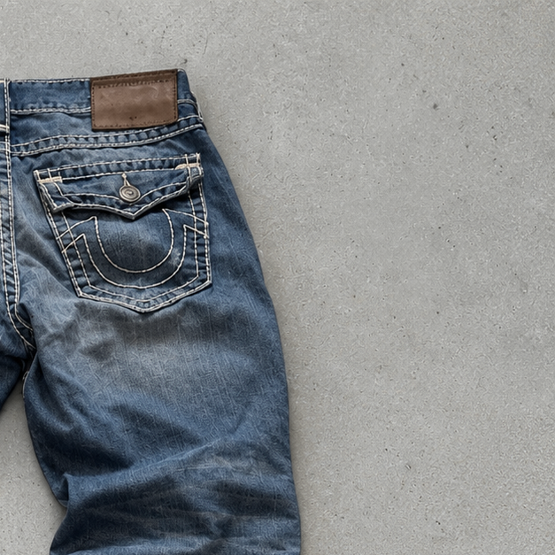 Y2K True Religion Bootcut Jeans Navy Rare (XL)