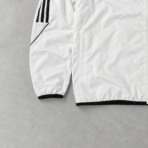 2024 Adidas Rain Jacket White / Black Rare (L)
