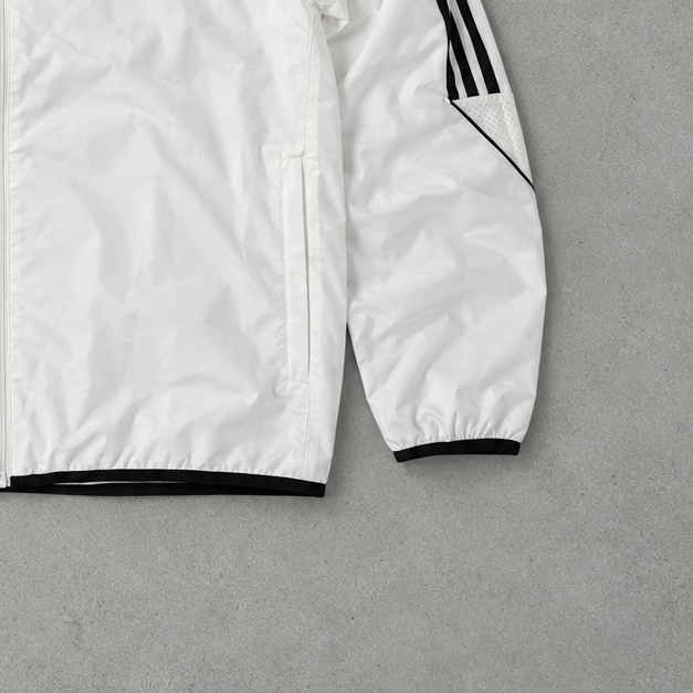 2024 Adidas Rain Jacket White / Black Rare (L)