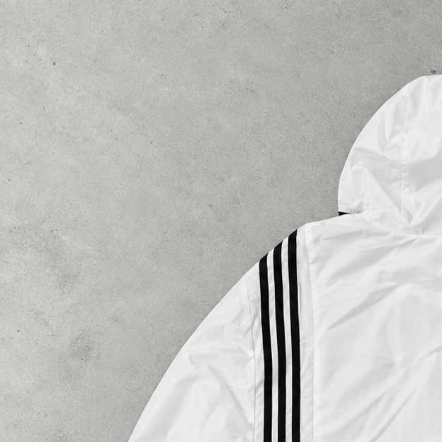 2024 Adidas Rain Jacket White / Black Rare (L)