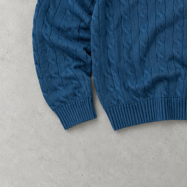 Polo Ralph Lauren Sweater Blau Rare (XXL) Stitched Logo