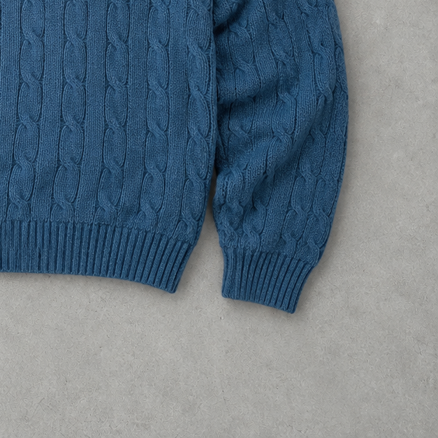 Polo Ralph Lauren Sweater Blau Rare (XXL) Stitched Logo