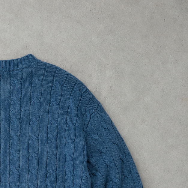 Polo Ralph Lauren Sweater Blau Rare (XXL) Stitched Logo
