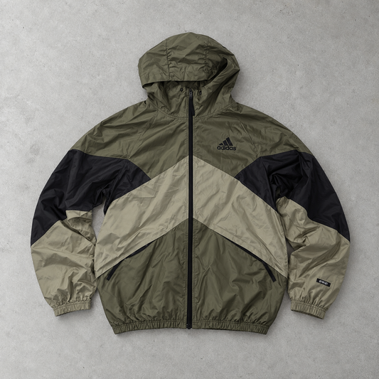 adidas Jacket Schwarz, Dunkelgrün Rare (S)