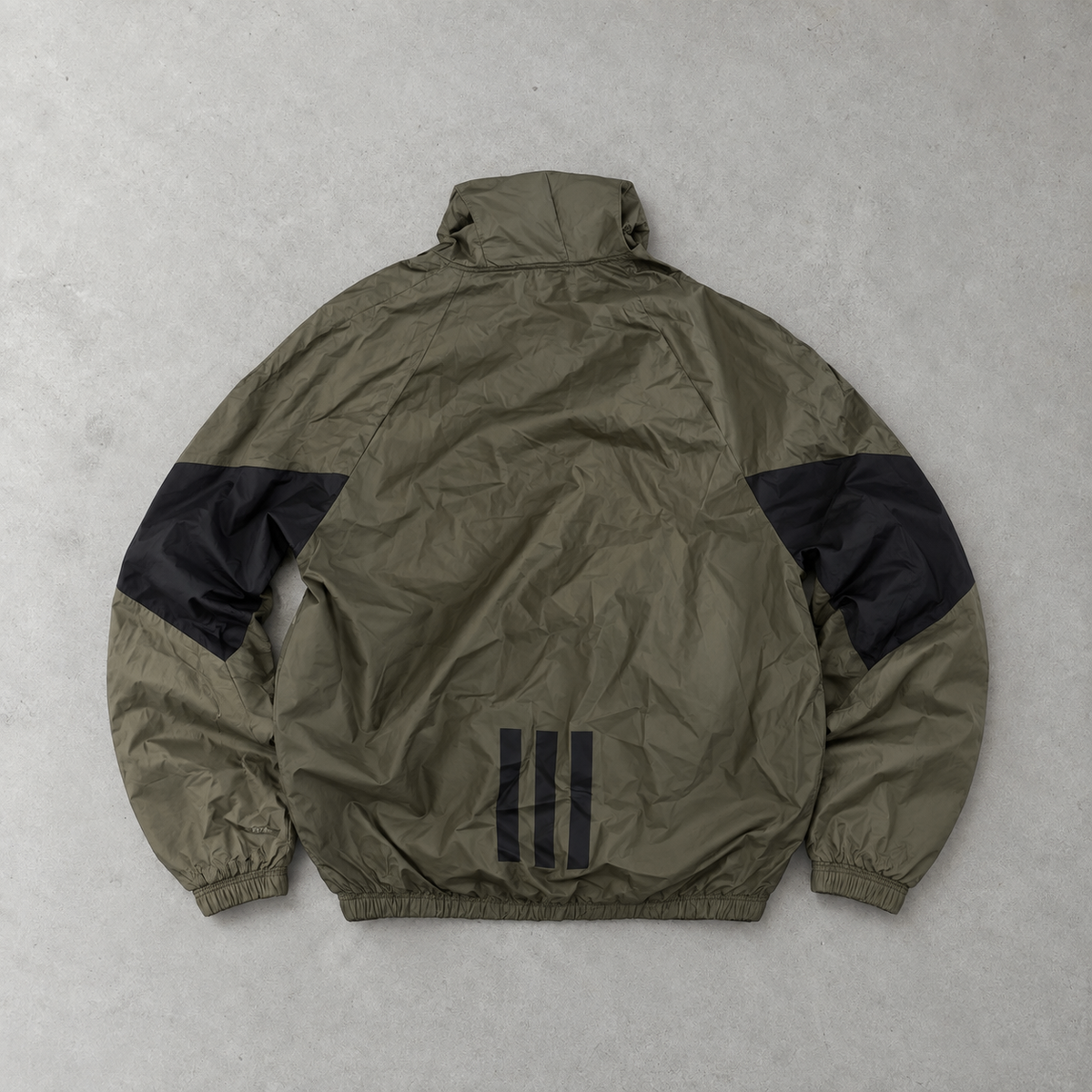 adidas Jacket Schwarz, Dunkelgrün Rare (S)