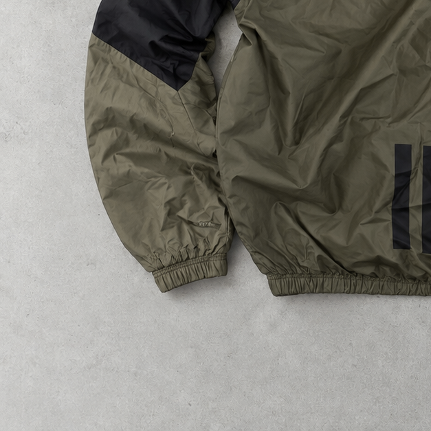 adidas Jacket Schwarz, Dunkelgrün Rare (S)